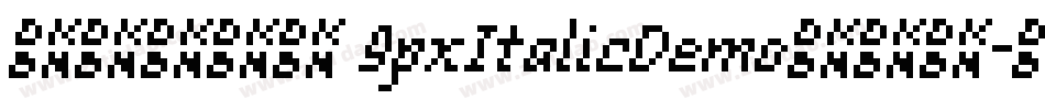 丁卯点阵体 9pxItalicDemo转换器字体转换
